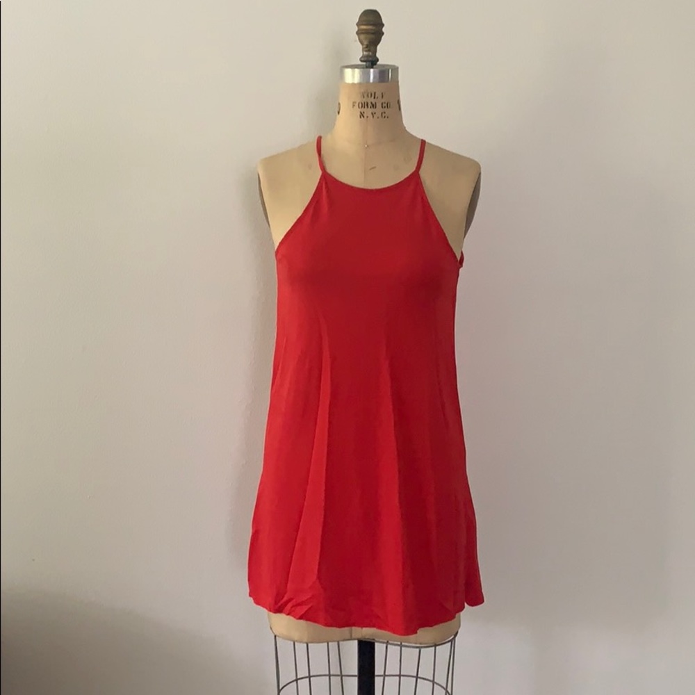 Red Zara dress